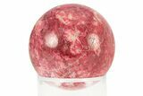 Polished Thulite (Manganian-Zoisite) Sphere - Trondheim, Norway #301508-1